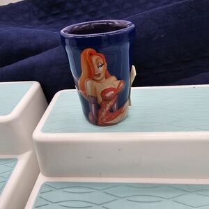 Disney Jessica Rabbit Ceramic Shot Toothpick Glass